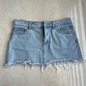 Edikted Jessie Denim Mini Skirt